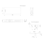 Петля верхняя с осью  для стеклянной двери Range.GL.H20 SS нерж. сталь