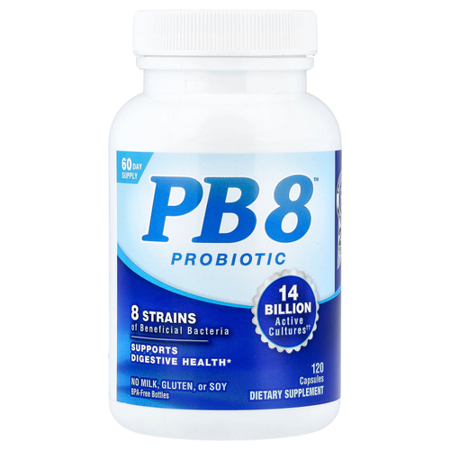 Nutrition Now, PB 8™, пробиотик, 120 капсул (7 млрд КОЕ на капсулу)