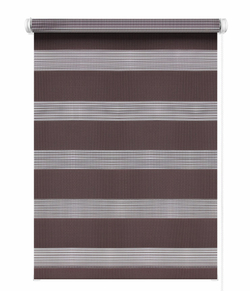 Рулонные шторы День-Ночь Коричневый