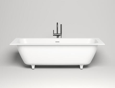 Ванна каменная встраиваемая матовая 190x80 Salini ORLANDA AXSIS 190 окраска по RAL снаружи