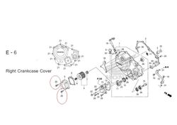 90012-KYJ-900. BOLT, FLANGE, 6X25 (NSHF)