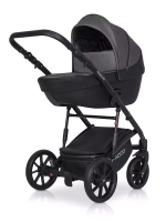 Коляска  PACCO (3 в 1) (RIKO BASIC) 04 Carbon (темно-серый-черный)