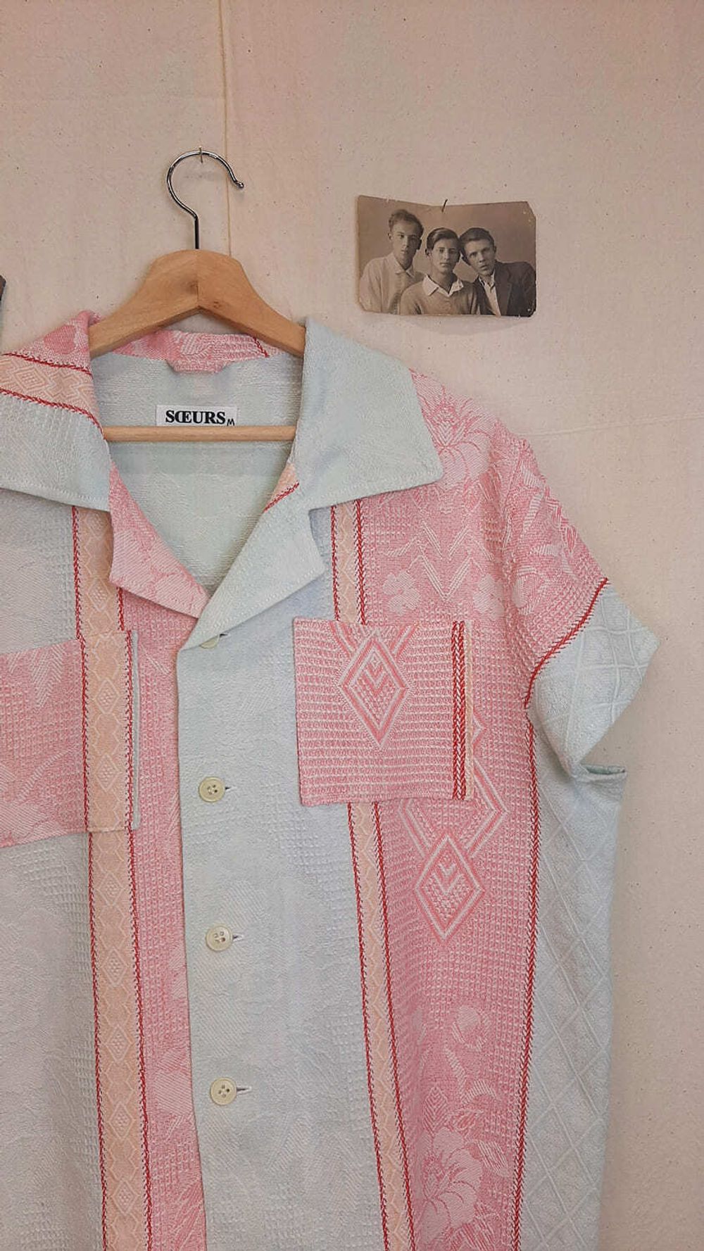 Рубашка Soeurs Льняная с Короткими Рукавами/Linen Gum Short Sleeve 2 розовая