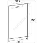 Зеркало The Gap 60 с подсветкой Roca ZRU9302688