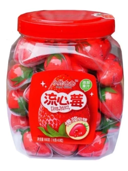 Мармелад с джемом в форме Клубники и Бананов 900 г * 2 шт