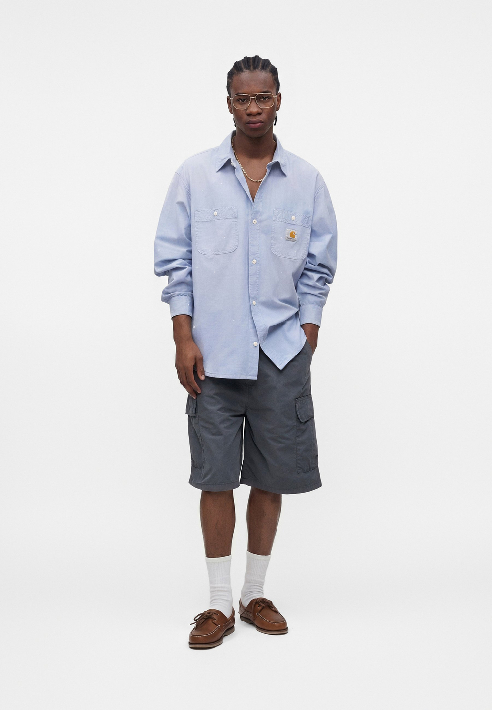 Carhartt WIP MANDLER - Шорты - Серый