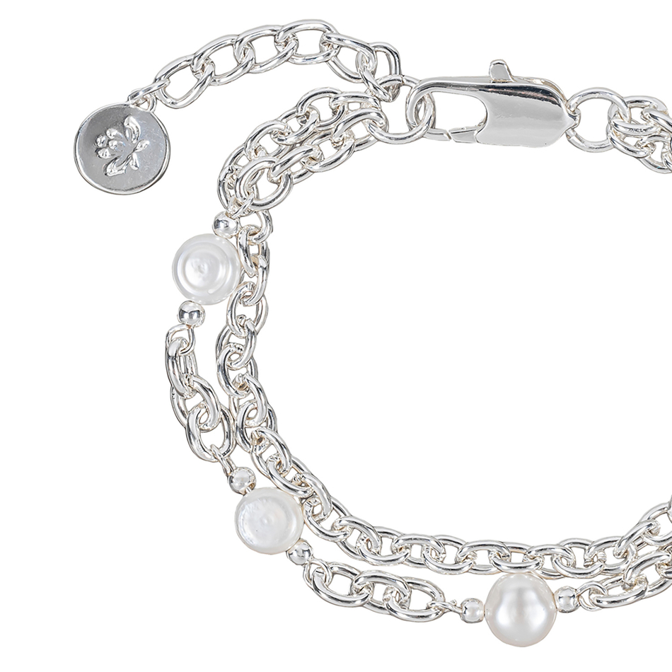 Браслет Fiore Luna Pearle Double Сarabiner CL4511 S