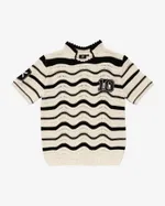 Купить Поло ФК 10 Striped чёрно-молочное Поло ФК 10 Striped чёрно-молочное