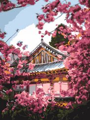 Картина по номерам "Цветущая сакура"