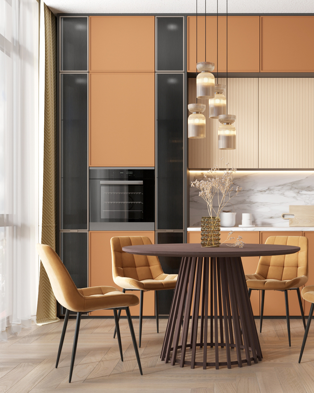 Стул Флекс N оранжевый