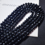 Турмалин чёрный, природный, шар, огранка, 6мм