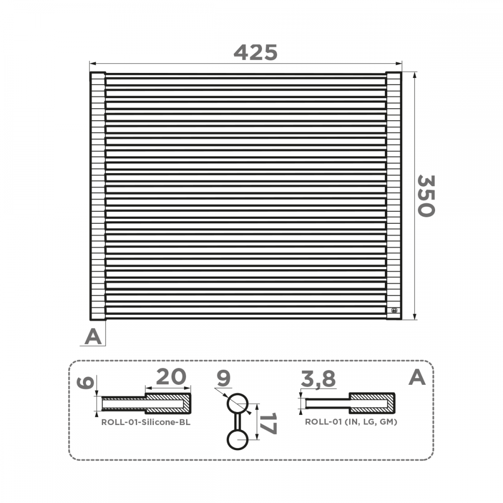 Ролл-мат Omoikiri ROLL-01-LG