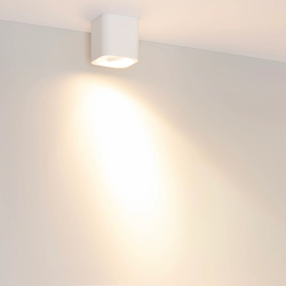 Светильник SP-ACENTO-S95x95-10W Warm3000 (WH, 20-45 deg, 230V) (Arlight, IP20 Металл, 5 лет) 055746