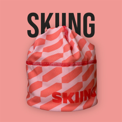 Шапка Skiing (красная новая)