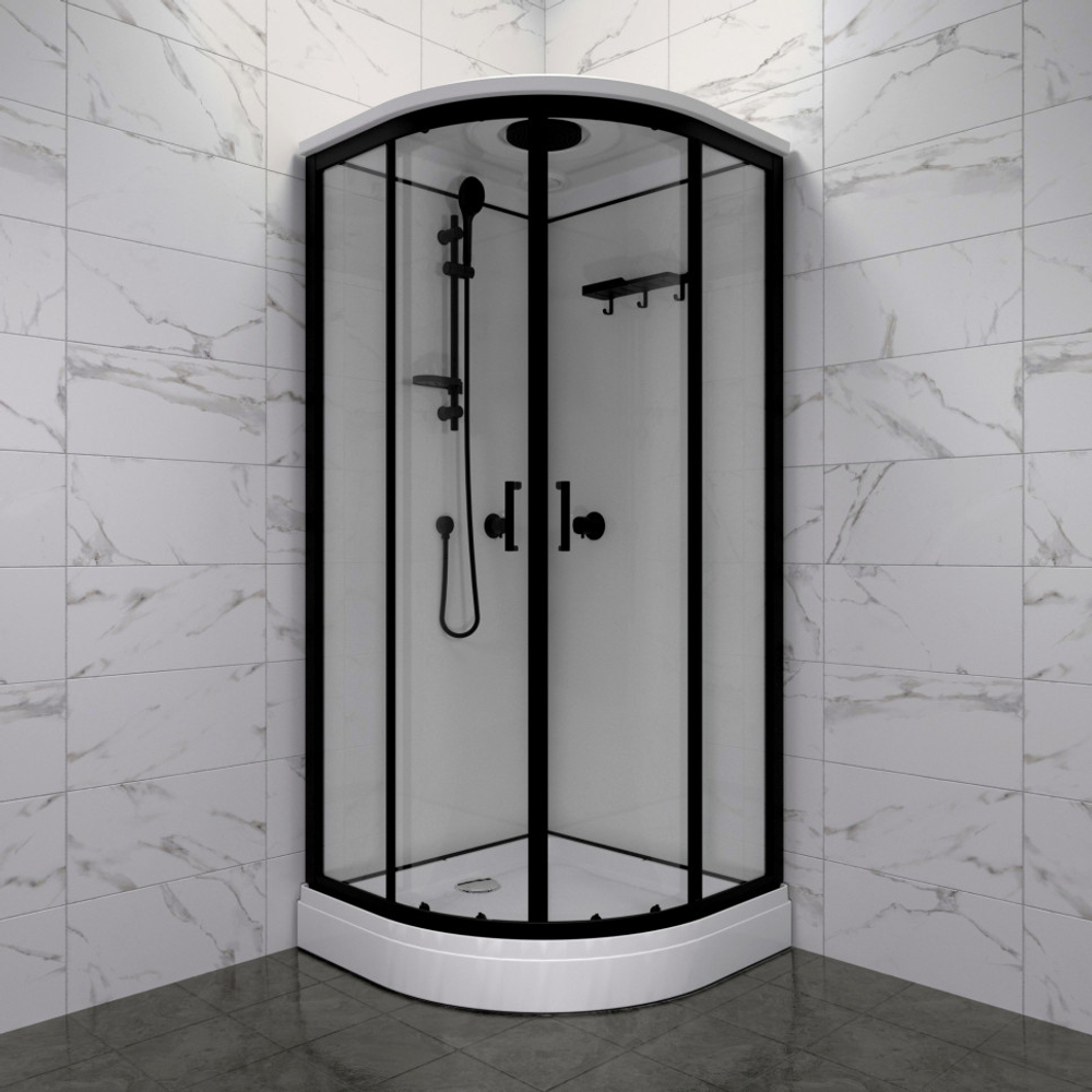 Душевая Кабина Прайм-Блэк 90*90 А
