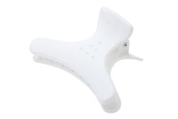 Зажимы-бабочка для волос Harizma, пластиковые, белые, 4шт (h10988-01)