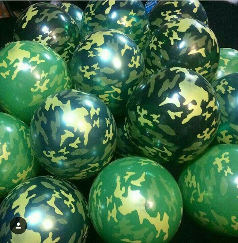 Шар камуфляж 30 см (БГ-17)  Изображение3