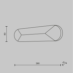 Настенный светодиодный светильник Maytoni Motion MOD276WL-L8W3K