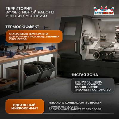 Мобильный промышленный ангар «МануфактураХаб», 45×15×10 м