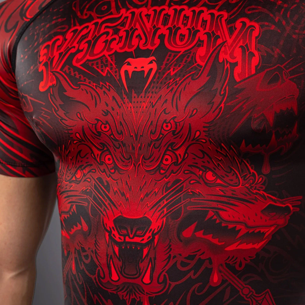 Рашгард Venum Wolf Atak black/red