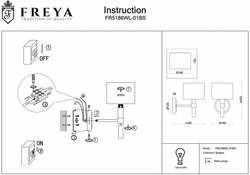 Бра Freya FR5186WL-01BS