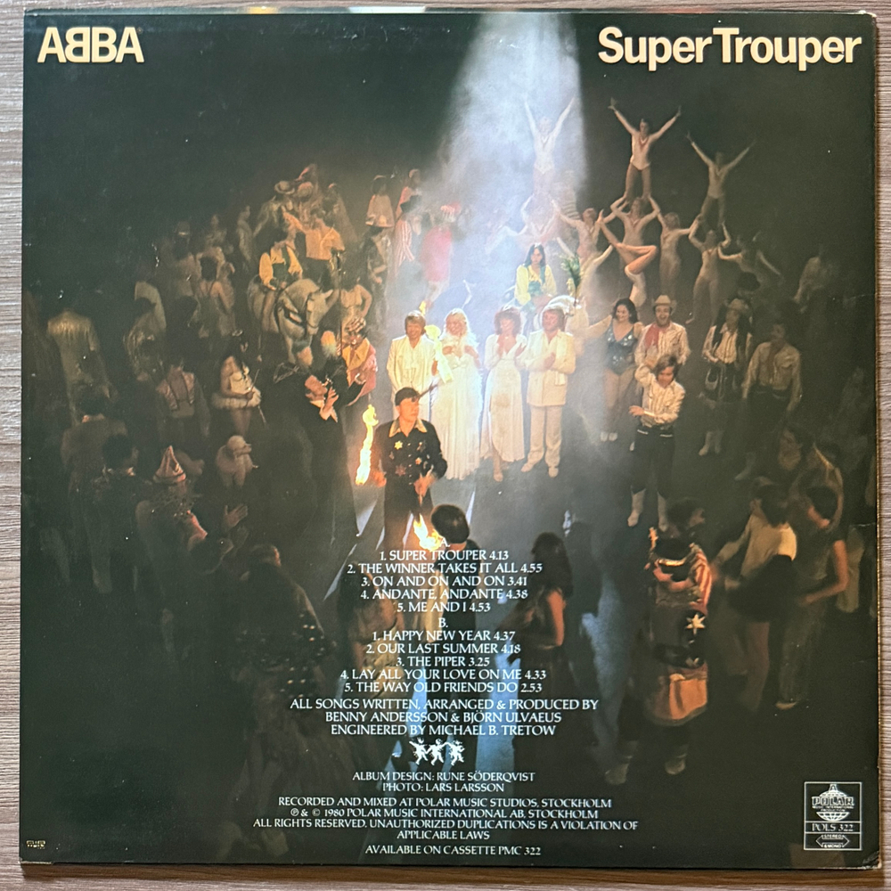 ABBA - Super Trouper (Швеция 1980г.)
