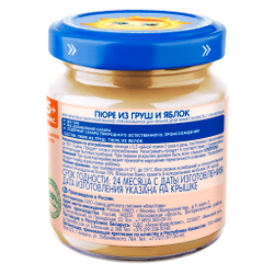 Пюре Бабушкино Лукошко Груша яблоко с 5 месяцев 100г