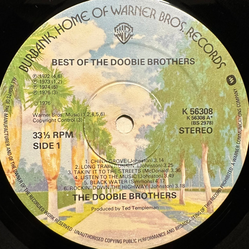 The Doobie Brothers - Best Of The Doobies (Англия 1976г.)
