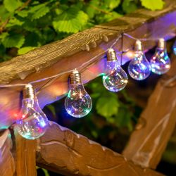 USL-S-126-PT4000 BULBS Садовая гирлянда на солнечной батарее Лампочки. 40 светодиодов. Разноцветный свет. 1xАA Ni-Mh аккумулятор в-к. IP44. TM Uniel