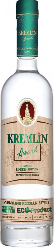 Водка Kremlin Award Organic Limited Edition, 0.7 л