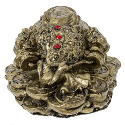 GAEM Фигурка декоративная "Лягушка денежная", L8 W7 H4,5 см