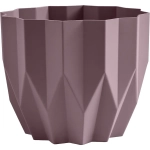 Кашпо для цветов пластиковое 3л d-20см «Геометрия» Пыльная роза