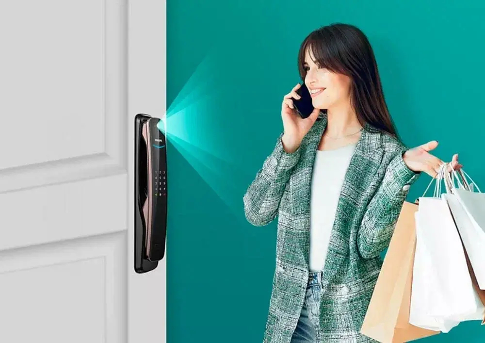 Электронный дверной замок PHILIPS EasyKey DDL702 Face ID (медный)