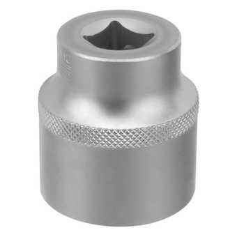 Головка торцевая, 30 мм, двенадцатигранная, CrV, под квадрат 1/2, хромированная Stels