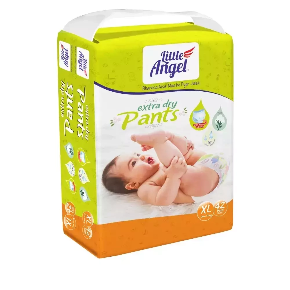 Подгузники-трусики детские Little Angel Extra Dry, 5/XL (12+кг), обьем талии 40-54 см