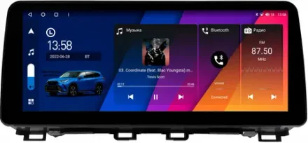 Магнитола для Mazda 3 BM, Axela 2013-2019 - Canbox H-Line 0220 монитор 12.3" QLED в стиле BMW на Android 10, ТОП-процессор, CarPlay, 4G SIM-слот