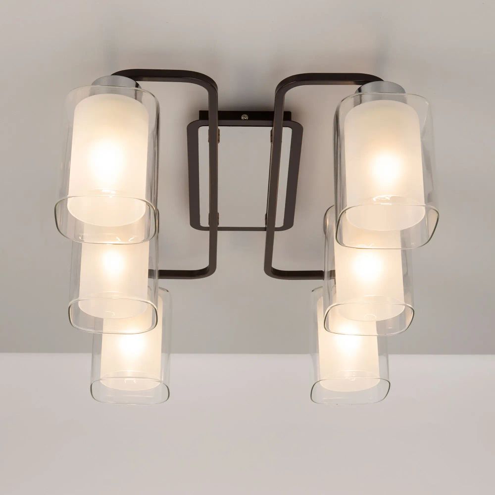 Citilux Румба CL159261 Люстра потолочная Венге Хром