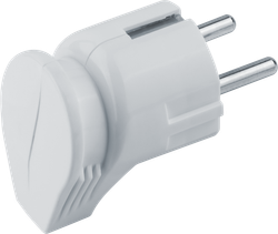Вилка Navigator 61 362 NCA-PL04-16A-E-WH угловая с/з белая