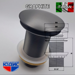 Донный клапан ViEiR  (ГРАФИТ) без пер. кр. больш.  (50/1шт)