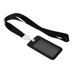 Бейдж вертикальный «Кот», внешний размер 11×7 см, внутренний размер 8.2×5.2 см, лента 42 см