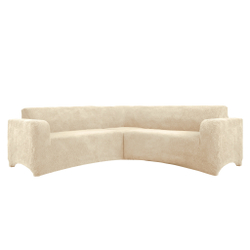 Чехол Велсофт на угловой диван, цвет Бежевый