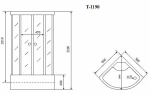 Душевая кабина Timo Comfort T 8890 90х90