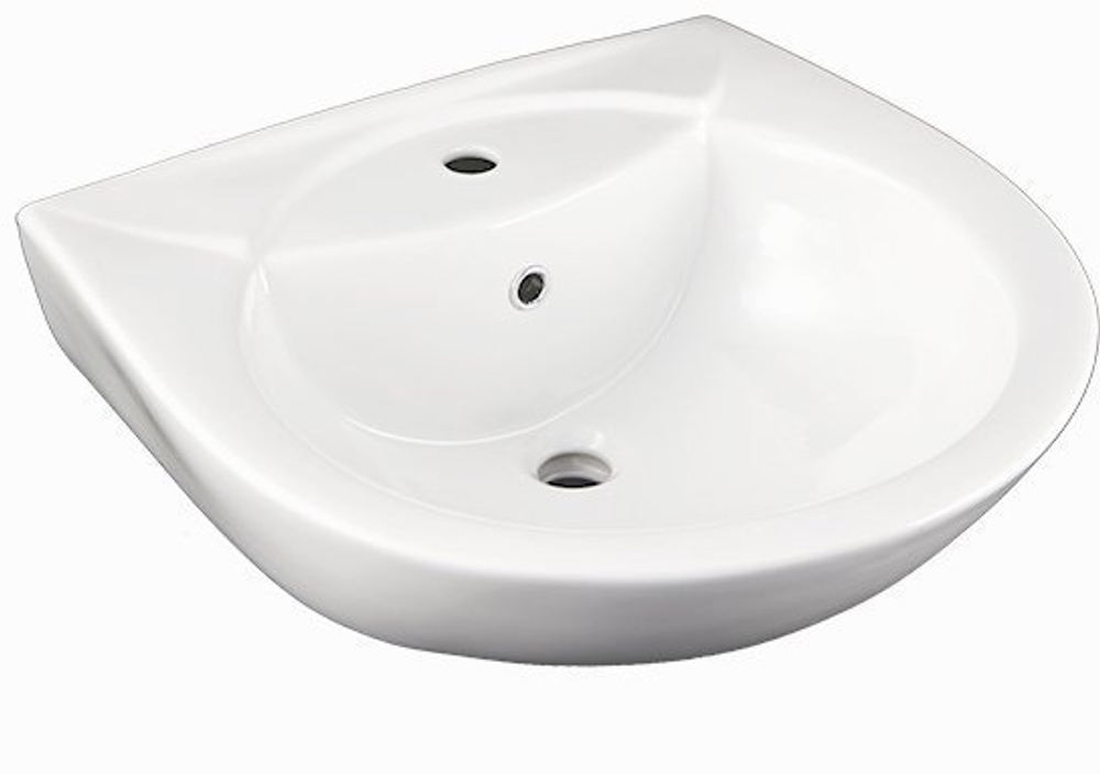 Умывальник Оптима мебельный с переливом с отверстием Лобненский стройфарфор  УмОптима