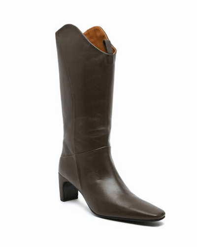 Кожаные сапоги казаки на каблуке Beatrice B - коричневый(22FA9802NAPPA)