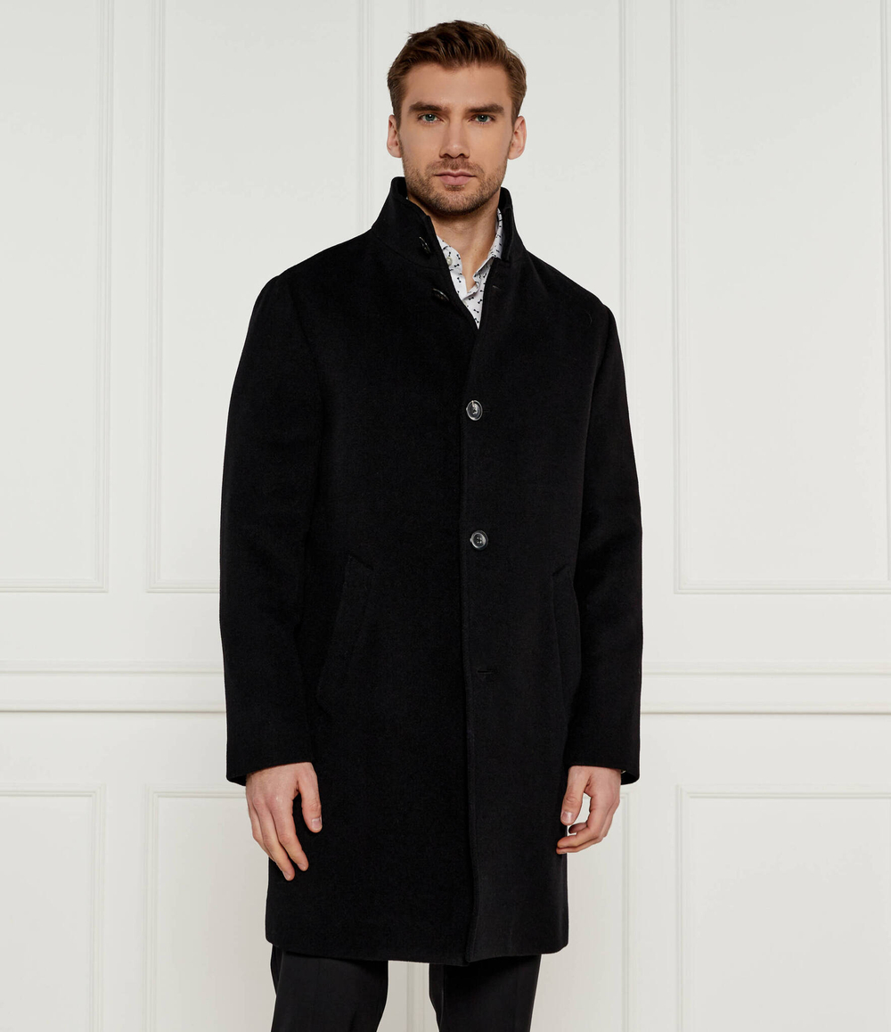 Шерстяное пальто Tommy Hilfiger - черный(MW0MW37956)