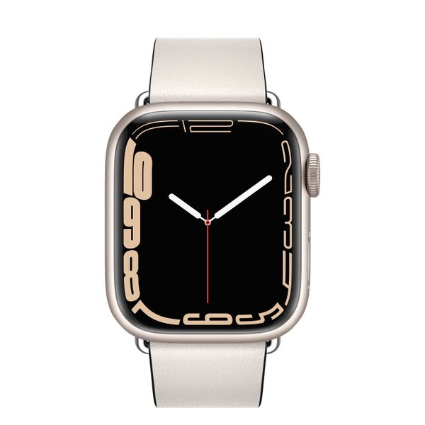 Умные часы Apple Watch Series 7 GPS + Cellular 41mm Aluminium сияющая звезда, современная пряжка (Modern Buckle)