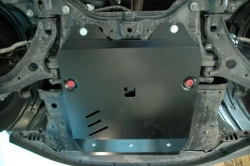 Защита картера двигателя, КПП (2 мм, сталь) для Honda Jazz 2007-2013 (V - 1.2; 1.4), Honda Insight 2009-2014 (V - 1.2; 1.4), Honda Freed 2008-2016 (V - 1.2; 1.4), Honda Fit 2007-2013 (V - 1.2; 1.4) Sheriff.09.1652