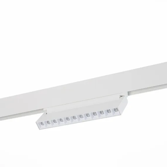 ST364.536.12 Магнитный трековый светильник белый LED 1*12W 3000K 1 009Lm Ra>80 36° IP20 L219xW22xH10 СКАЙЛАЙН 48V