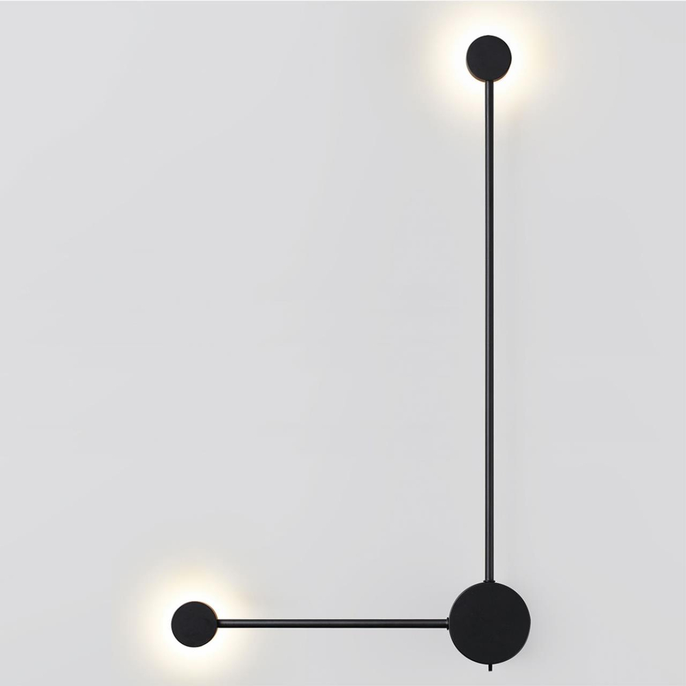 7008/10WL HIGHTECH ODL25 273 черный/металл/акрил Настенный светильник LED 3000/4000K тумблер на корп. 10W 220V CRI > 90 SATELLITE
