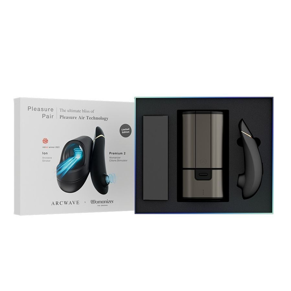 Набор для пар Pleasure Pair: мастурбатор ARCwave Ion и стимулятор Womanizer Premium 2